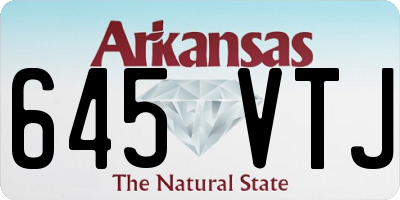 AR license plate 645VTJ