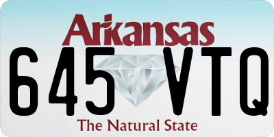 AR license plate 645VTQ