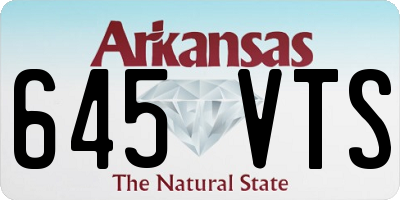 AR license plate 645VTS