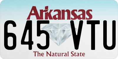 AR license plate 645VTU