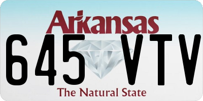 AR license plate 645VTV