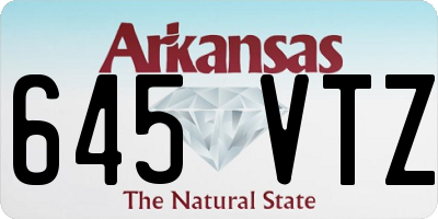 AR license plate 645VTZ