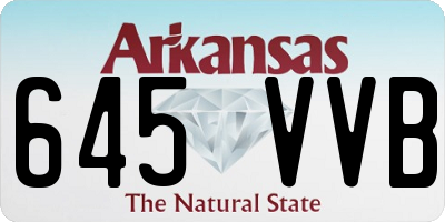 AR license plate 645VVB