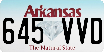 AR license plate 645VVD