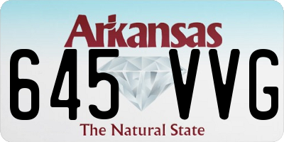 AR license plate 645VVG