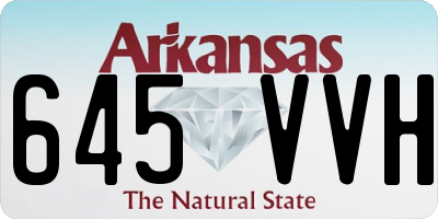AR license plate 645VVH