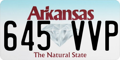 AR license plate 645VVP