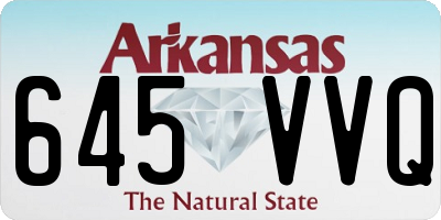 AR license plate 645VVQ
