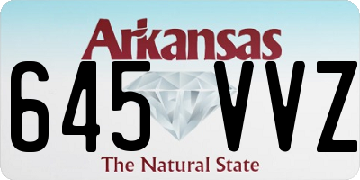 AR license plate 645VVZ