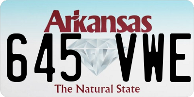 AR license plate 645VWE