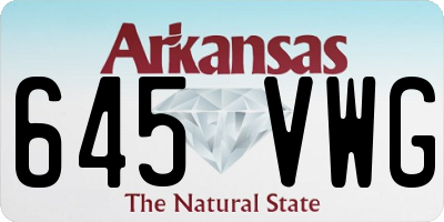 AR license plate 645VWG