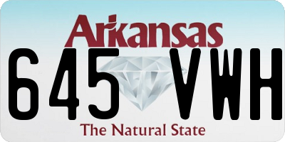 AR license plate 645VWH