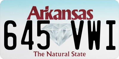 AR license plate 645VWI