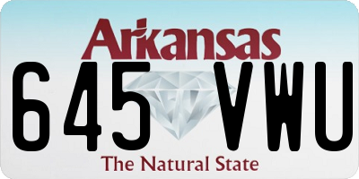 AR license plate 645VWU