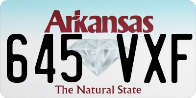 AR license plate 645VXF