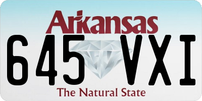 AR license plate 645VXI