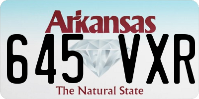 AR license plate 645VXR