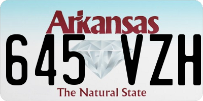 AR license plate 645VZH