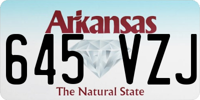 AR license plate 645VZJ