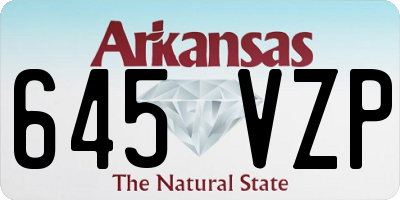 AR license plate 645VZP