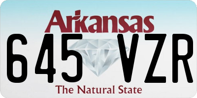AR license plate 645VZR