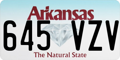 AR license plate 645VZV