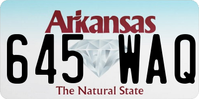AR license plate 645WAQ