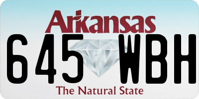 AR license plate 645WBH