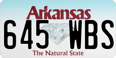 AR license plate 645WBS