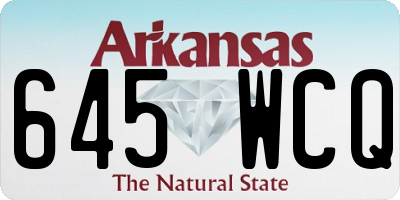 AR license plate 645WCQ