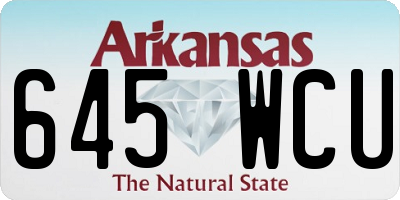 AR license plate 645WCU