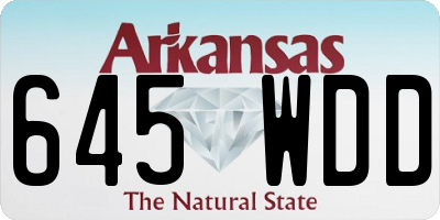 AR license plate 645WDD