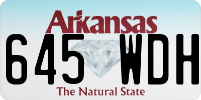 AR license plate 645WDH