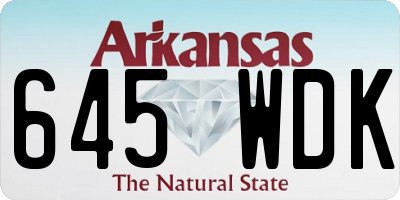 AR license plate 645WDK