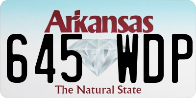 AR license plate 645WDP
