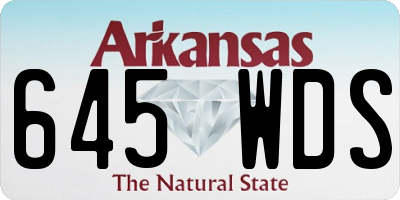 AR license plate 645WDS