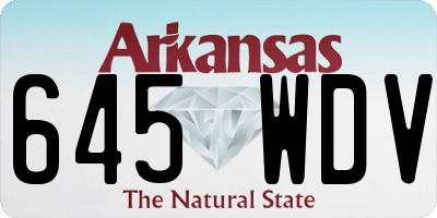 AR license plate 645WDV