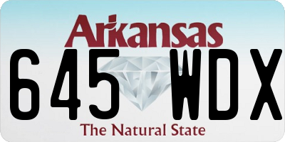 AR license plate 645WDX