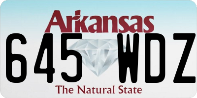 AR license plate 645WDZ