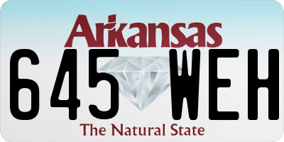 AR license plate 645WEH