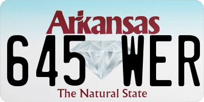 AR license plate 645WER
