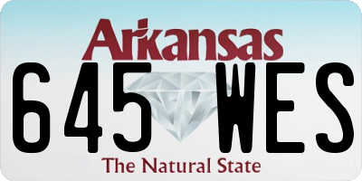 AR license plate 645WES
