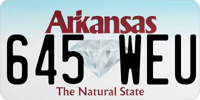 AR license plate 645WEU