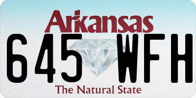 AR license plate 645WFH