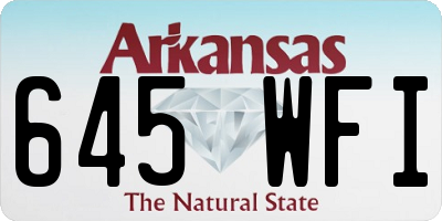 AR license plate 645WFI