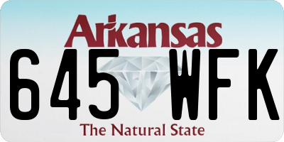 AR license plate 645WFK
