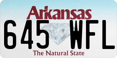 AR license plate 645WFL