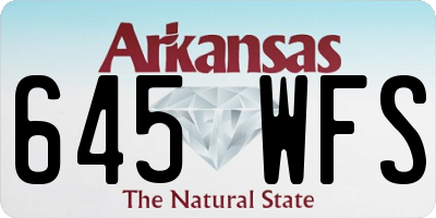 AR license plate 645WFS