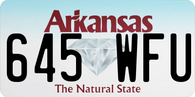 AR license plate 645WFU