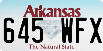 AR license plate 645WFX